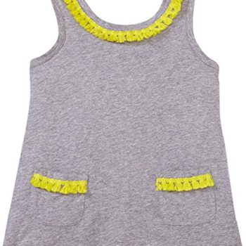 Egg by Susan Lazar Girls’ Fringed Sleeveless Tank T