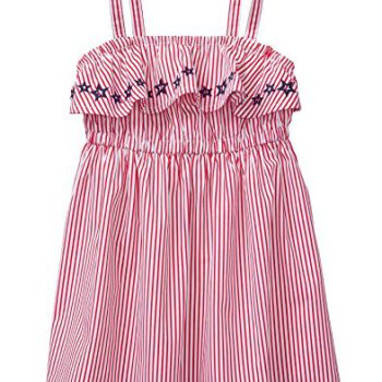 Gymboree Girls’ Strap Printed Ruffle Dress