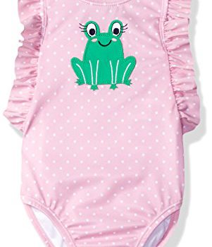 Gymboree Boys’ 1-Piece Flutter Sleeve Frog Print Swimsuit