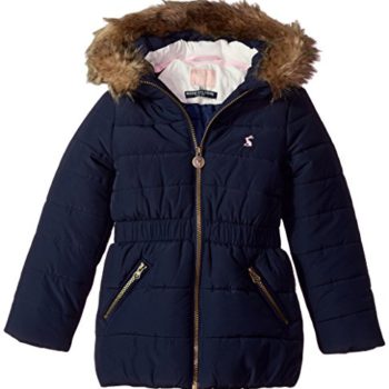 Joules Girls’ Belmont Waisted Puffer Coat