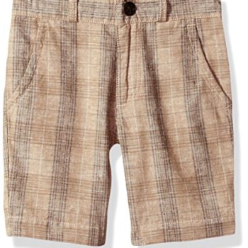 Fore!! Axel & Hudson Boys’ Tan Plaid Shorts