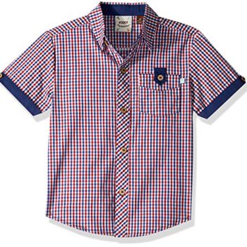 Fore!! Axel & Hudson Boys’ Checked Shirt, Red, 4T