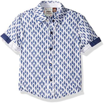 Fore!! Axel & Hudson Boys’ Arrow Print Shirt, Navy, 12/18 Months