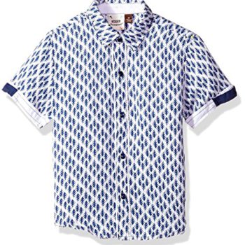 Fore!! Axel & Hudson Boys’ Arrow Print Shirt, Navy, 4T