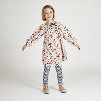 Pink Chicken Doodles Bow Dress