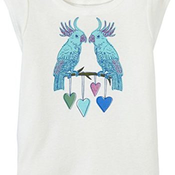 Pink Chicken Girls’ Graphic Tee-Cockatoo