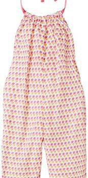 Pink Chicken Baby Girls’ Blaise Jumper, Pink Lemonade Lily Block Print, 3/6 Months