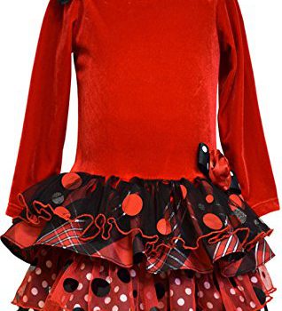 Bonnie Jean Girls’ Christmas Holiday Santa Dress