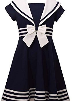 Bonnie Jean Girls’ Big Fit and Flare Nautical Dress