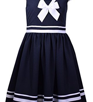 Bonnie Jean Girls’ Little Fit and Flare Nautical Dress