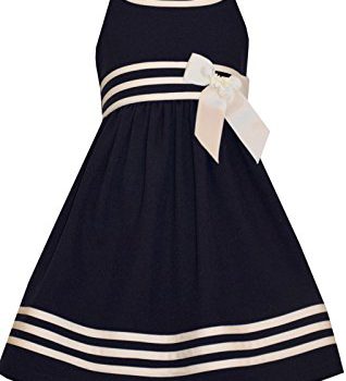 Bonnie Jean Girls Easter Navy Nautical Uniforms Dress