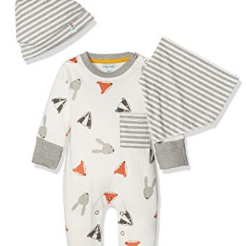 Lilly and Sid Adorabl 3pc. Animal Footie Set