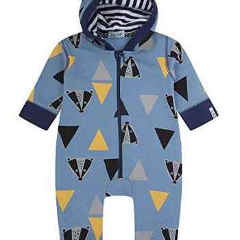 Lilly and Sid Cute Badger Head Coveralls