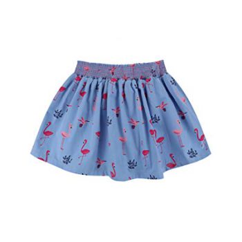 Lilly and Sid Flamingo Print Skirt