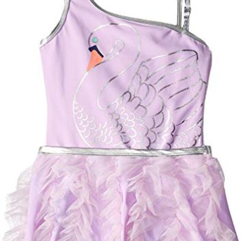 Shade Critters Child Lady’s Swan Princess One Shoulder One-Piece (Toddler/Toddler/Little Children/Massive Children)