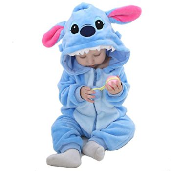 OSEPE Unisex-Child Flannel Romper Animal Onesie Pajamas Outfits Go well with