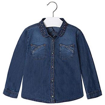 Mayoral Lady Denim Shirt with Studs – 4125