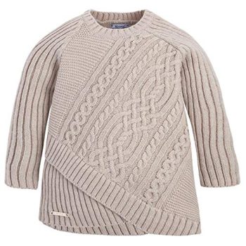 Mayoral Youngsters – Women Asymetrical Sweater in Oatmeal