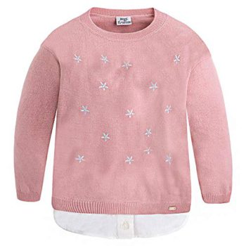 Mayoral Women – Pink Two-Piece Sweater & Shirt – 4325
