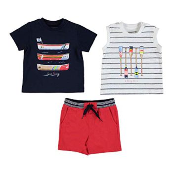 Mayoral Child or Toddler Boys Canoe Racing Brief Set with 2 Tees