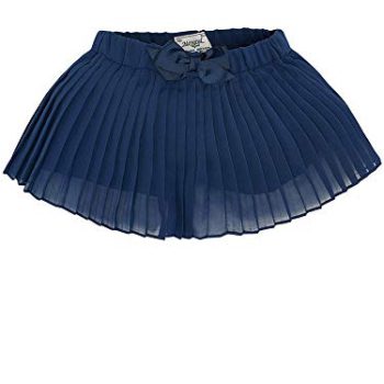 Mayoral Stylish Little Women 2-9 Navy Blue Pleated Chiffon Skort