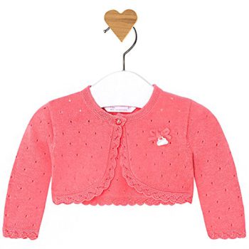 Mayoral Child Lady Knit Cardigan in Coral