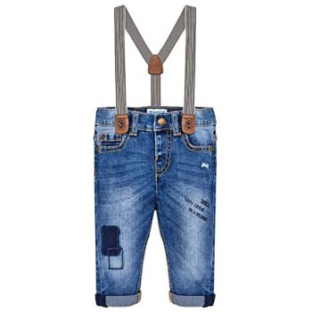Mayoral Blue Denims w/Suspenders for Child Boy