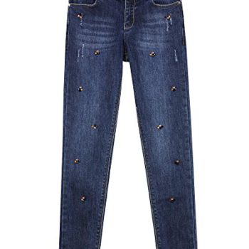 Mayoral Junior Woman’s Denim Pants with Jewels, Sizes 8-18