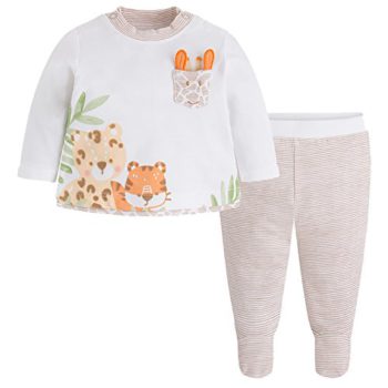 Mayoral Wild Cats Footed Pant Set