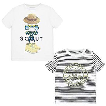 Mayoral – 2pc Set t-Shirts for Child-Boys – 1047, White
