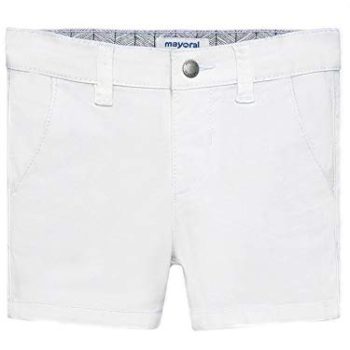 Mayoral – Primary Chino Twill Bermuda for Child-Boys – 0207, White
