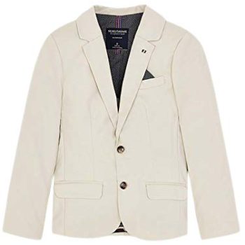 Mayoral – Linen Costume Jacket for Boys – 6421, Stone