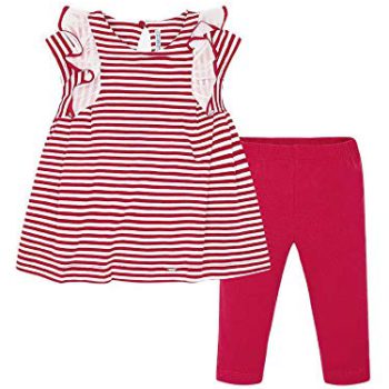 Mayoral – Striped Leggings Set for Ladies – 3706, Pink