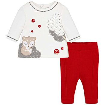 Mayoral Cute Fox & Mushrooms BAB Lady Pant Set