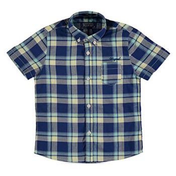 Mayoral Quick Sleeve Slim Match Checkered Shirt