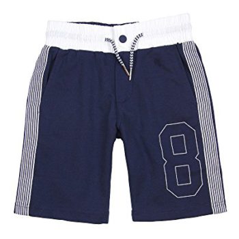 Mayoral Junior Boy’s Terry Shorts with Stripes Navy, Sizes 8-16