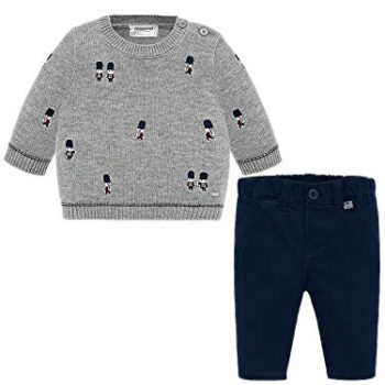 Mayoral – Pants and Embroidered Sweater for Child-Boys – 2524, Rivier blu