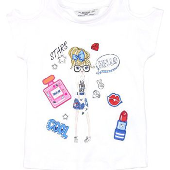 Mayoral Lady’s T-Shirt with Open Shoulders, Sizes 2-9