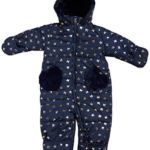 Jessica Simpson Baby Girls Snowsuit Pram with Polar Fleece Lining NewbornInfant 0