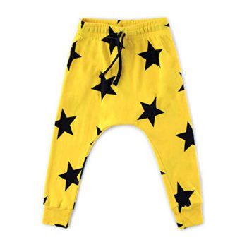 NUNUNU Mild Cotton Star Saggy Pants for Infants, Ladies and Boys