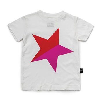 NUNUNU Womens Colourful Star T-Shirt (Toddler/Toddler/Little Youngsters)