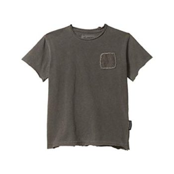 NUNUNU Boy’s Rowdy Masks Patch T-Shirt (Little Youngsters/Large Youngsters)