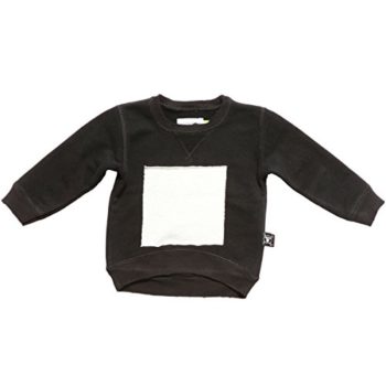 NUNUNU Sq. Patch Pullover in Black