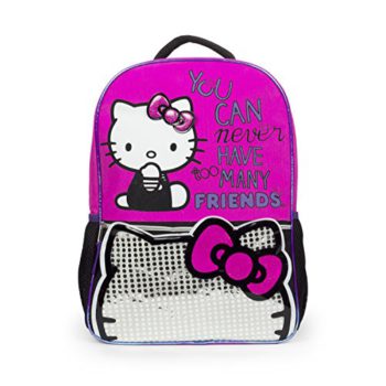 Hey Kitty Many Buddies 16″ Backpack, Pink, One Dimension