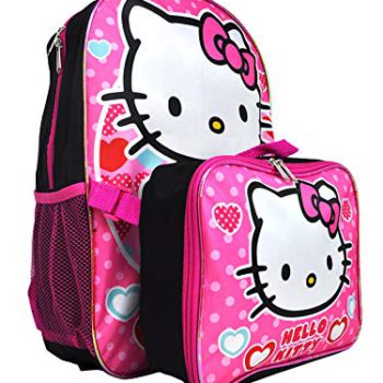 Howdy Kitty Ladies Faculty Backpack Ebook Bag Lunch Field Set