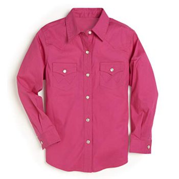 Wrangler Women’ Lengthy Sleeve Two Flap Pockets Snap Entrance Shirt