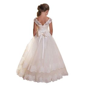 Abaowedding Ball Gown Lace up Flower First Communion Girl Dresses 0 0