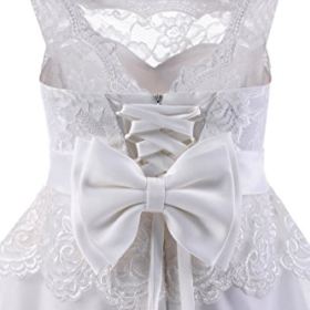 Abaowedding Ball Gown Lace up Flower First Communion Girl Dresses 0 2