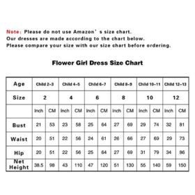 Abaowedding Ball Gown Lace up Flower First Communion Girl Dresses 0 4