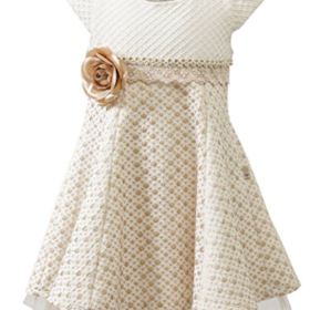 Lilax Little Girls Sparkle Polka Dot Twirl Dress 0